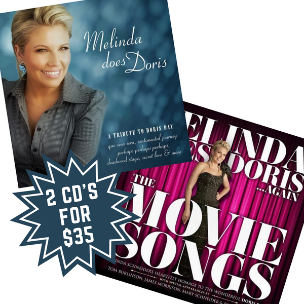 Melinda Does Doris 2x CD Bundle signed by Melinda Schneider