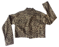 Guess Leopard Print Denim Jacket worn by Melinda Schneider
